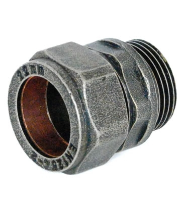 Abbey 22mm Pewter Compression Adaptor