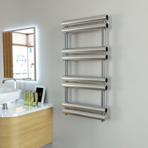 Aeon Tubo Brushed Stainless Steel Towel Rails