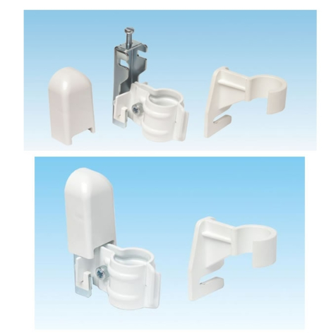 Apollo Roma Concealed Wall Brackets with Bottom Clips (Set of Two)