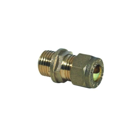 10mm x 3/8" Male Iron to Copper Compression Fitting