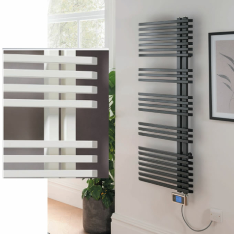 The Radiator Company Sax Lato Electric Towel Rail - White