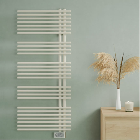 The Radiator Company Sitar Lato Electric Towel Rail - White