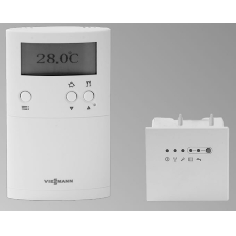 Viessmann Vitotrol 100 RF2 7-Day 2-Ch Programmable Room Thermostat