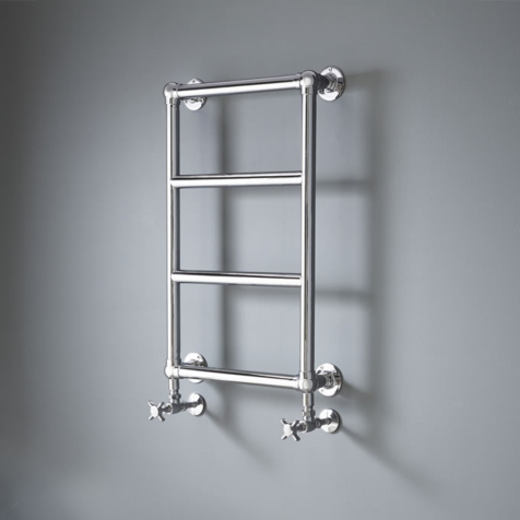 Vogue Vintage LG010B Chrome Plated Brass Wall Mounted Traditional Towel Rail